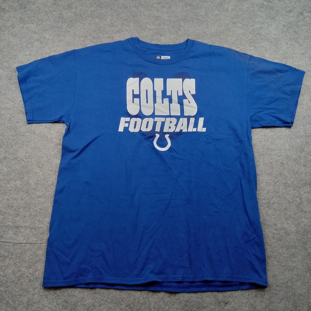 Indianapolis Colts Shirt Mens‎ Large Blue NFL Football Team Apparel Graphic Tee